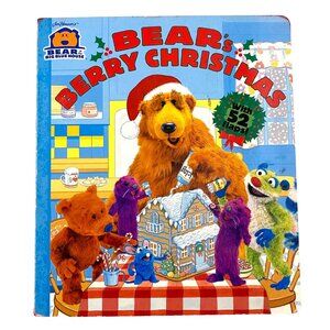 Bears Berry Christmas Lift the Flap Board Book Catherine Daly Kids Holiday Vtg